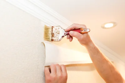 Pose de papier peint à Cases-de-Pène — revêtements muraux et toiles de verre